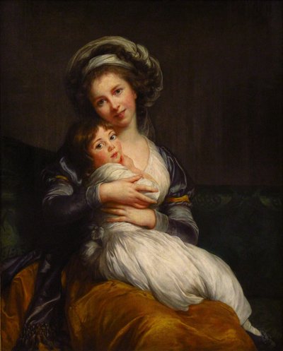 Madame Vigée-Le Brun and Her Daughter by Elisabeth Louise Vigee Lebrun